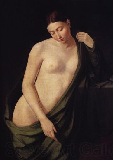 Wojciech Stattler Nude study of a woman France oil painting art